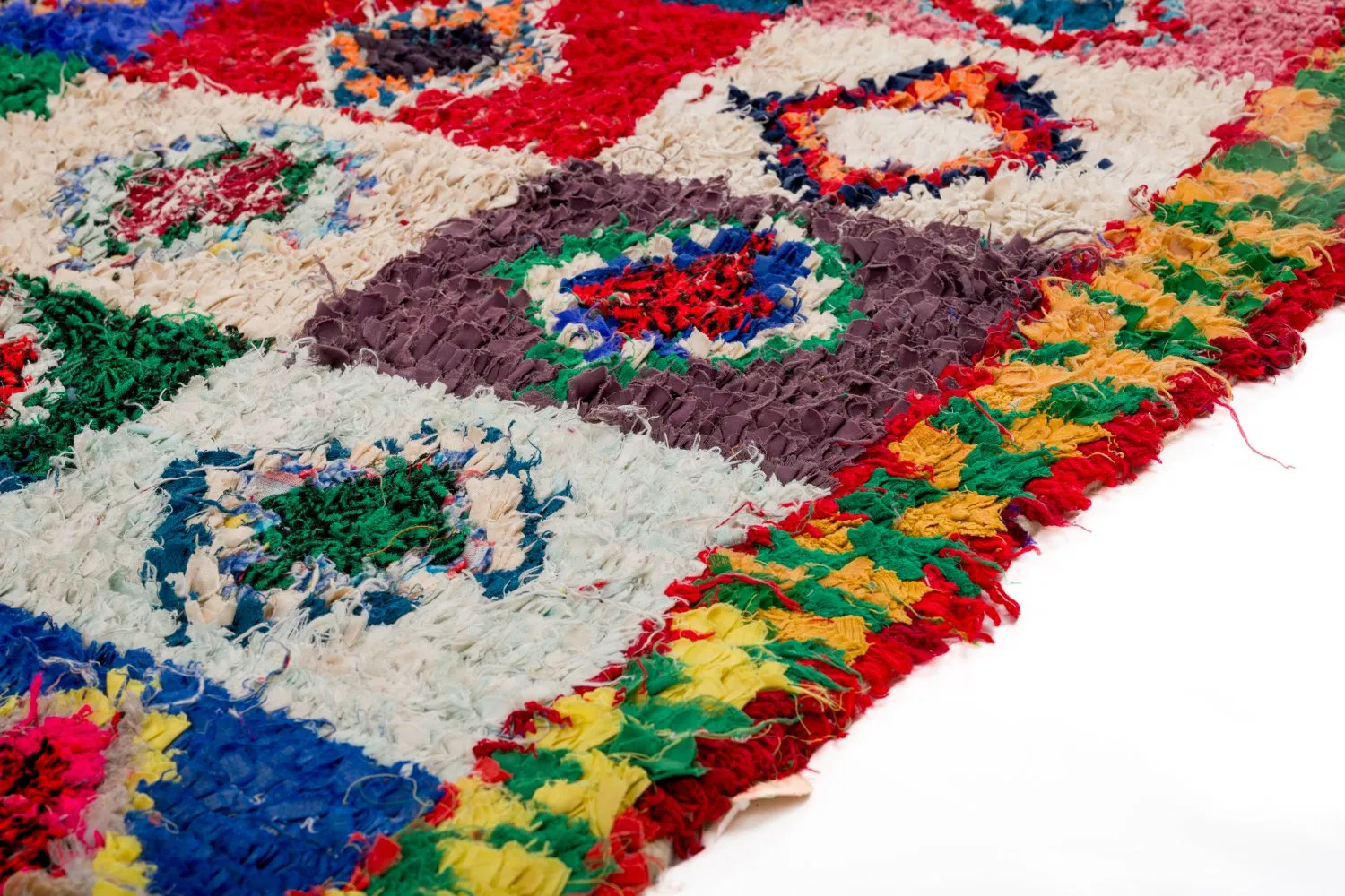 Moroccan Berber rug Boucherouite 290 x 145 cm