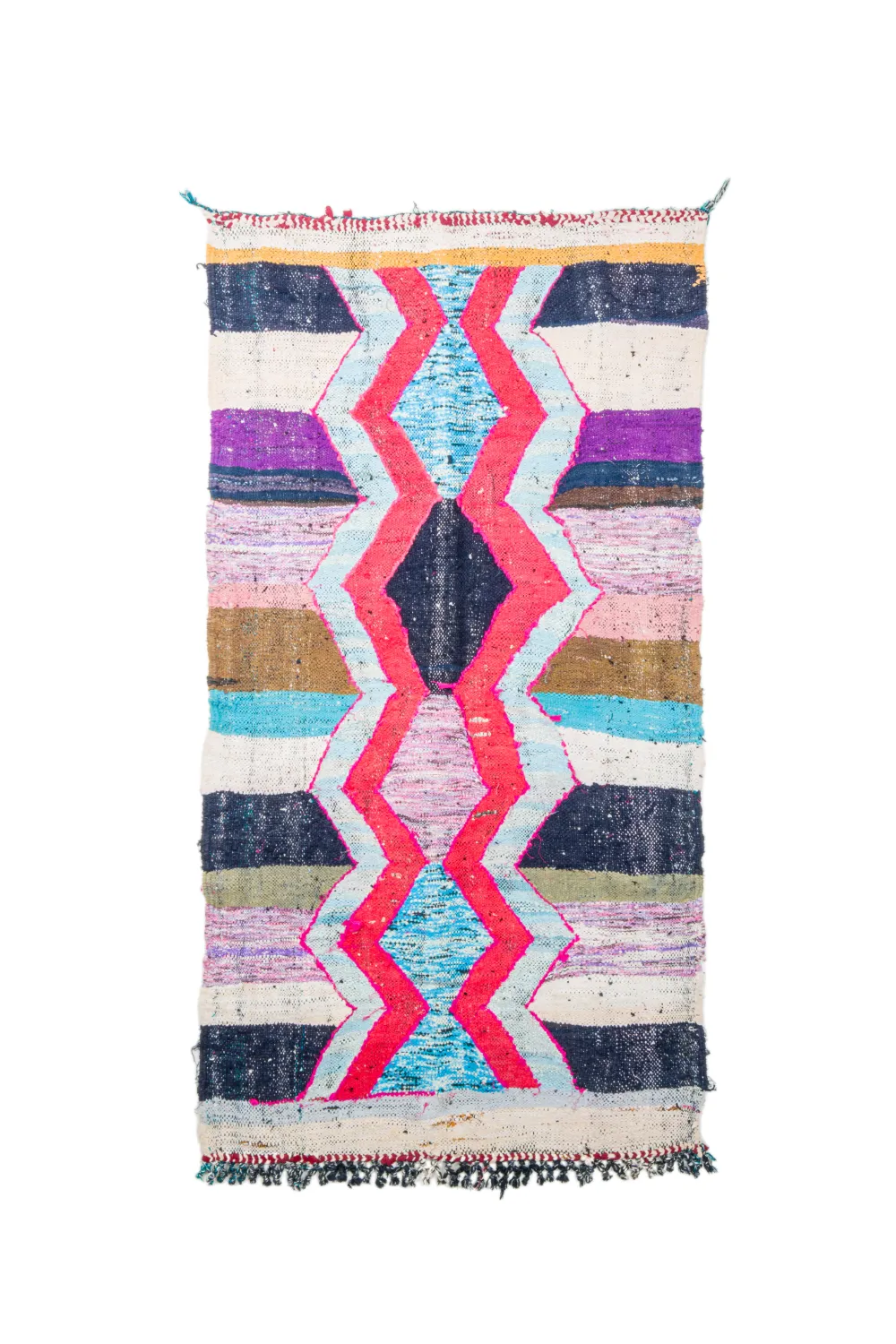 Moroccan Berber rug Boucherouite 115 x 220 cm