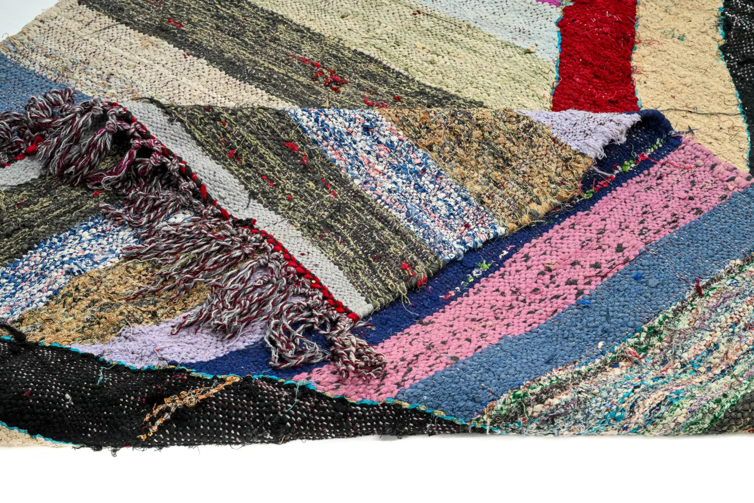 Moroccan Berber rug Boucherouite 130 x 225 cm