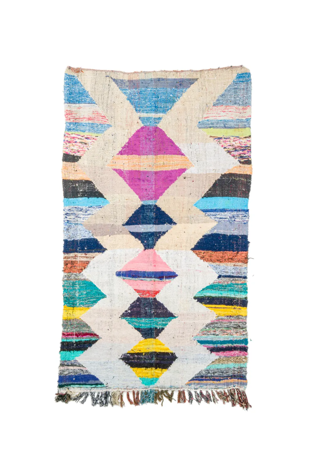 Moroccan Berber rug Boucherouite 120 x 200 cm