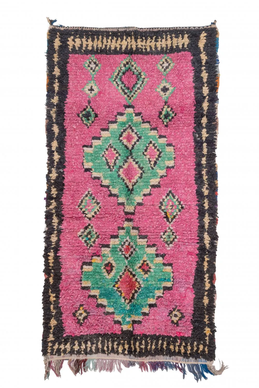 Moroccan Berber rug Boucherouite 260 x 140 cm