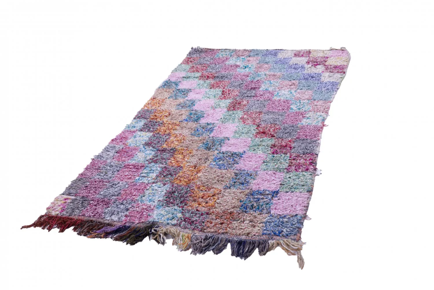 Moroccan Berber rug Boucherouite 210 x 105 cm