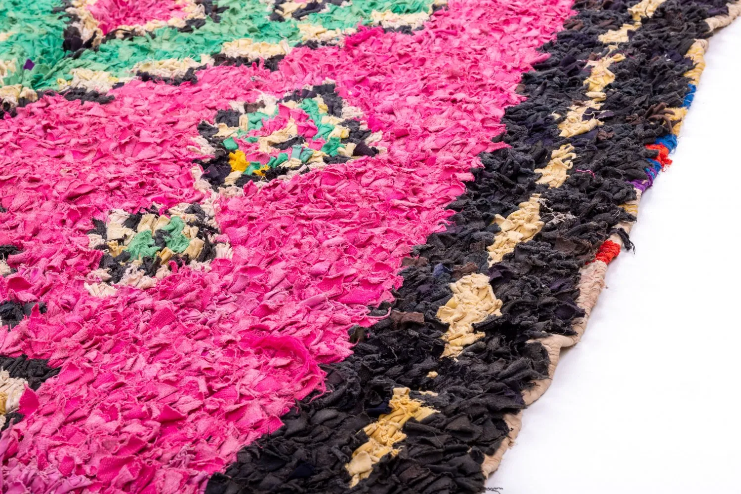 Moroccan Berber rug Boucherouite 260 x 140 cm