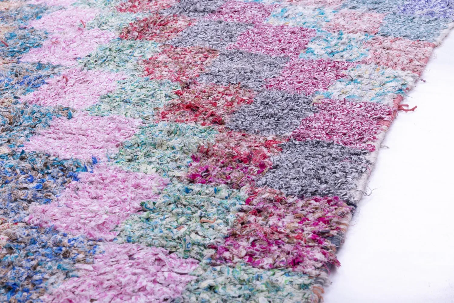 Moroccan Berber rug Boucherouite 210 x 105 cm