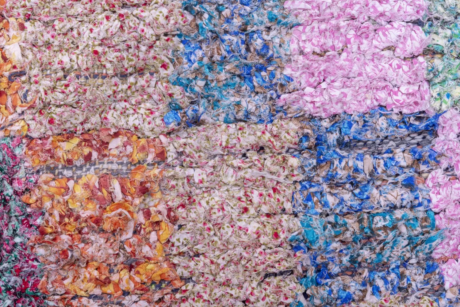 Moroccan Berber rug Boucherouite 210 x 105 cm