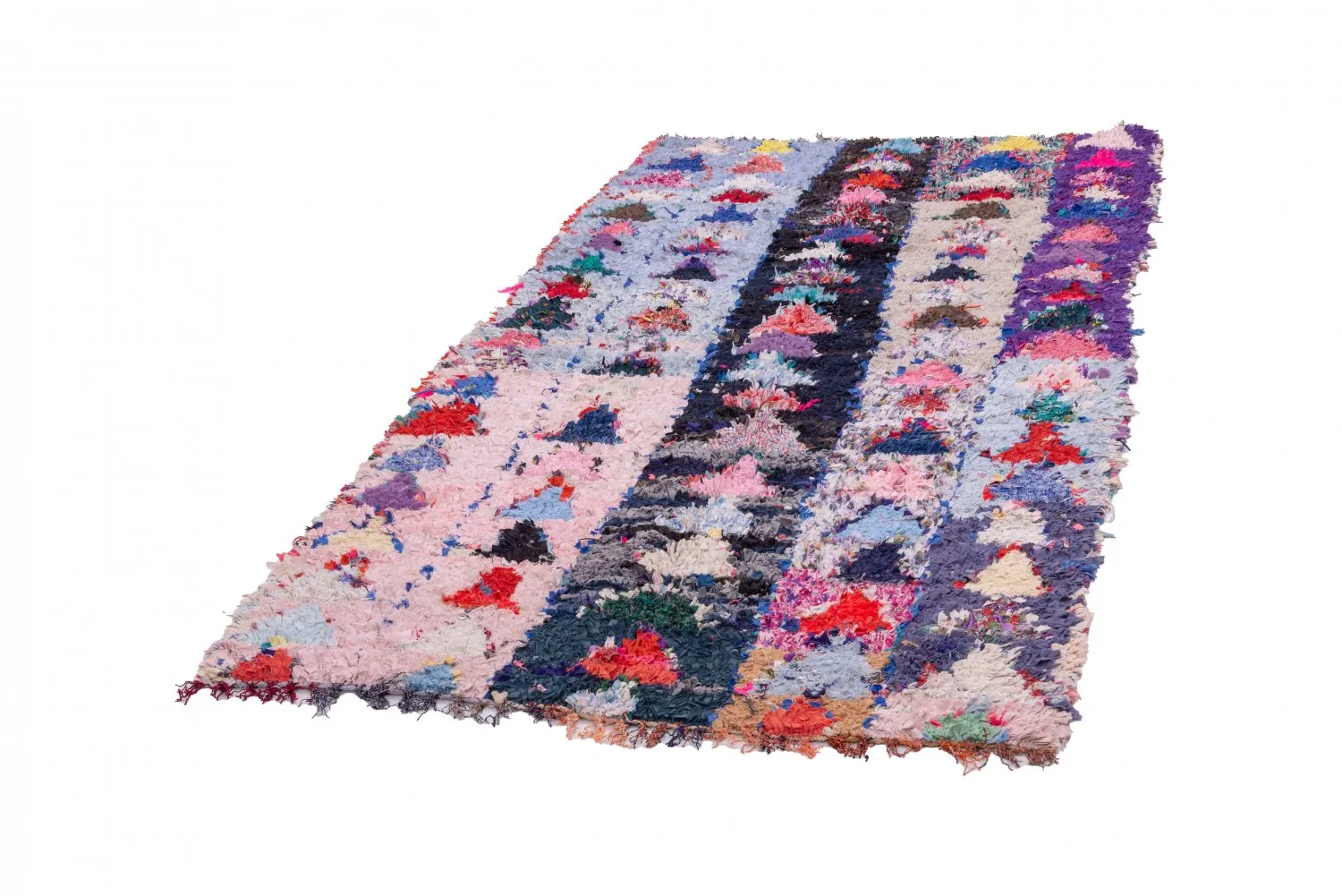 Moroccan Berber rug Boucherouite 225 x 120 cm