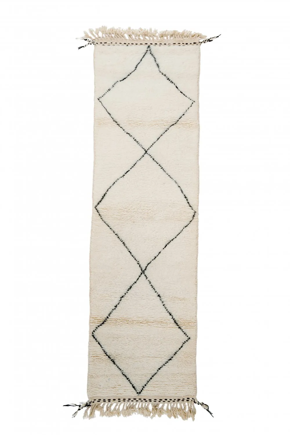 Kilim Moroccan Berber rug Beni Ourain 240 x 90 cm