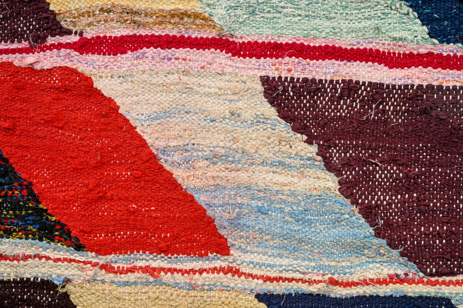 Moroccan Berber rug Boucherouite 145 x 280 cm