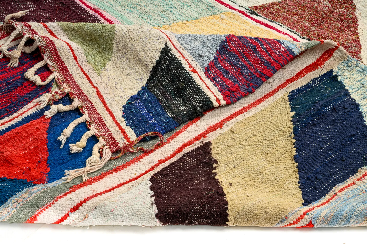 Moroccan Berber rug Boucherouite 145 x 280 cm