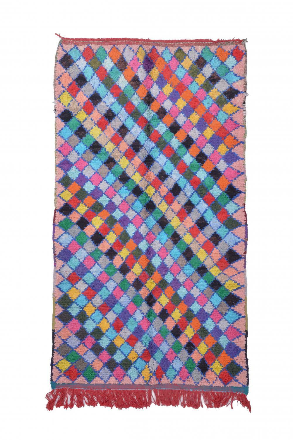Moroccan Berber rug Boucherouite 240 x 135 cm