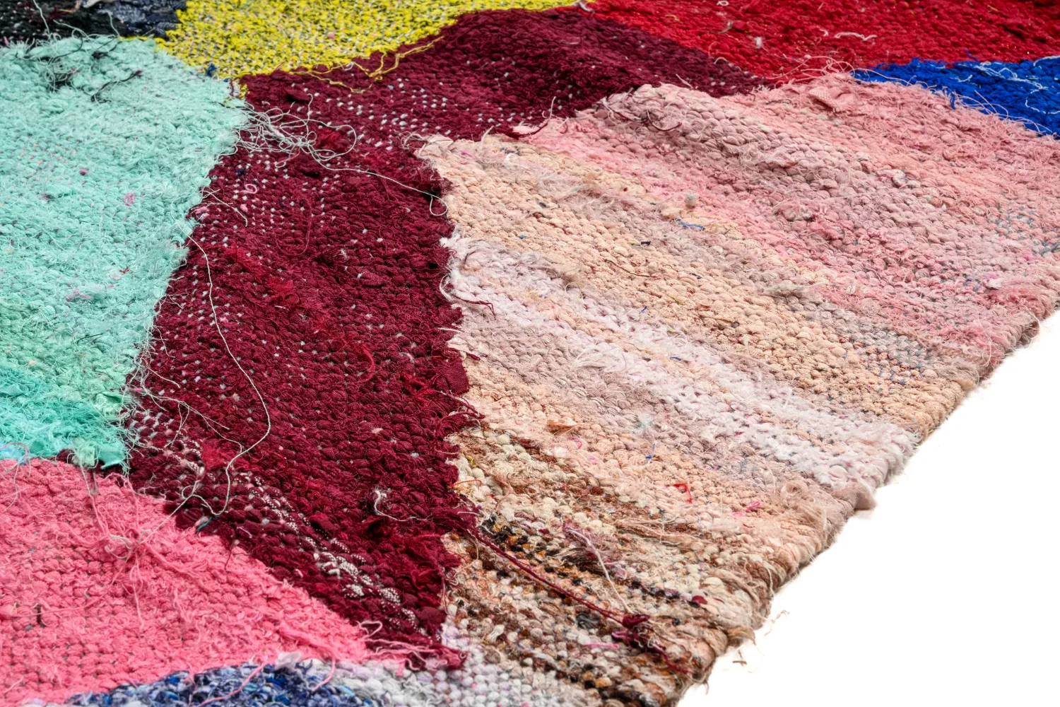 Moroccan Berber rug Boucherouite 140 x 260 cm