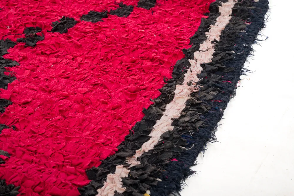 Moroccan Berber rug Boucherouite 310 x 145 cm