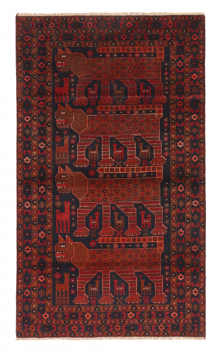 Kilim rug Persian Baluchi 197 x 116 cm