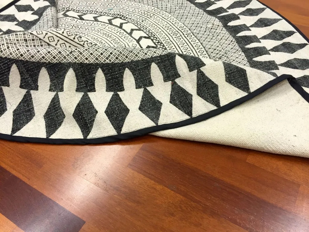 Round rugs - Marrakech (round) (black/grey/white)