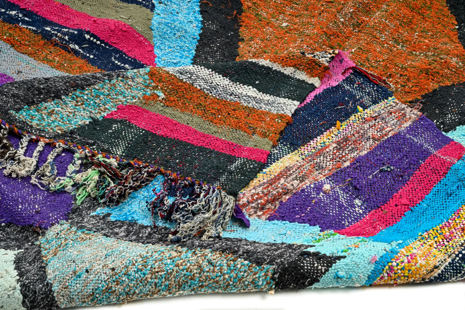 Moroccan Berber rug Boucherouite 135 x 235 cm