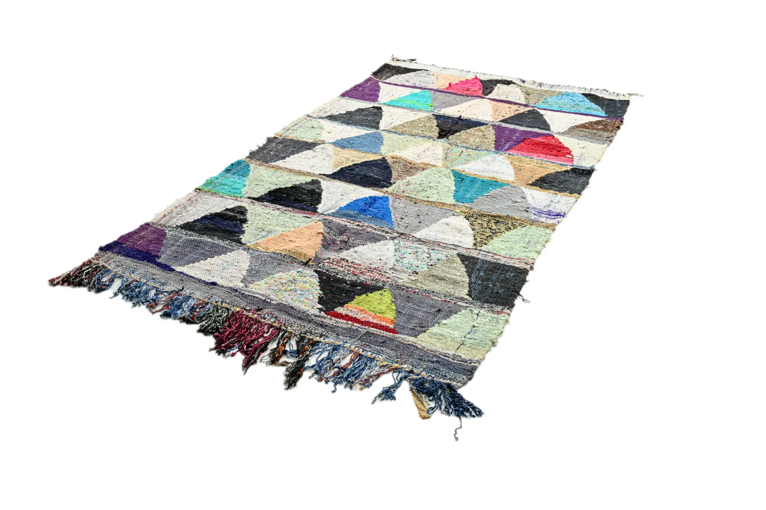 Moroccan Berber rug Boucherouite 125 x 230 cm