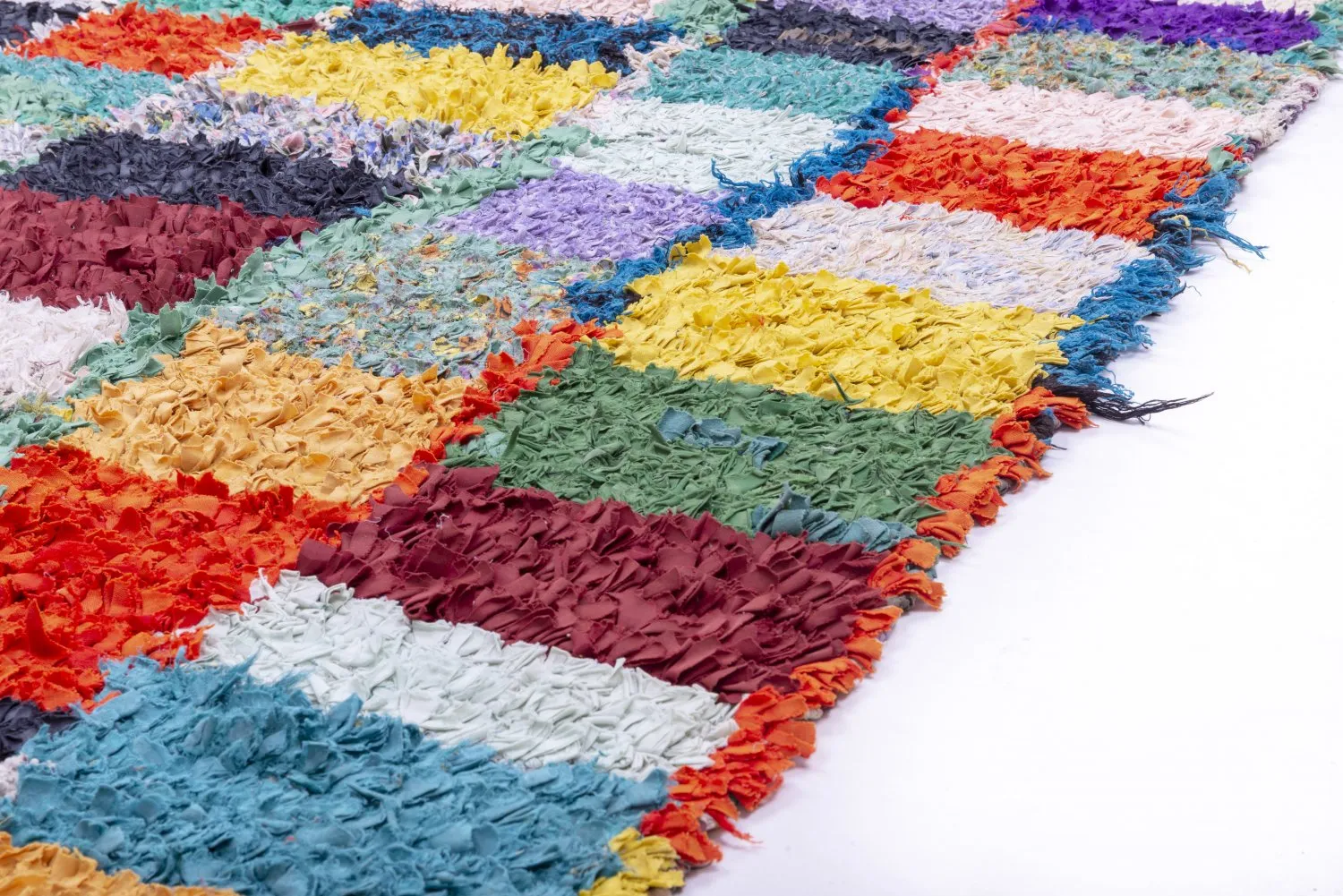 Moroccan Berber rug Boucherouite 250 x 120 cm