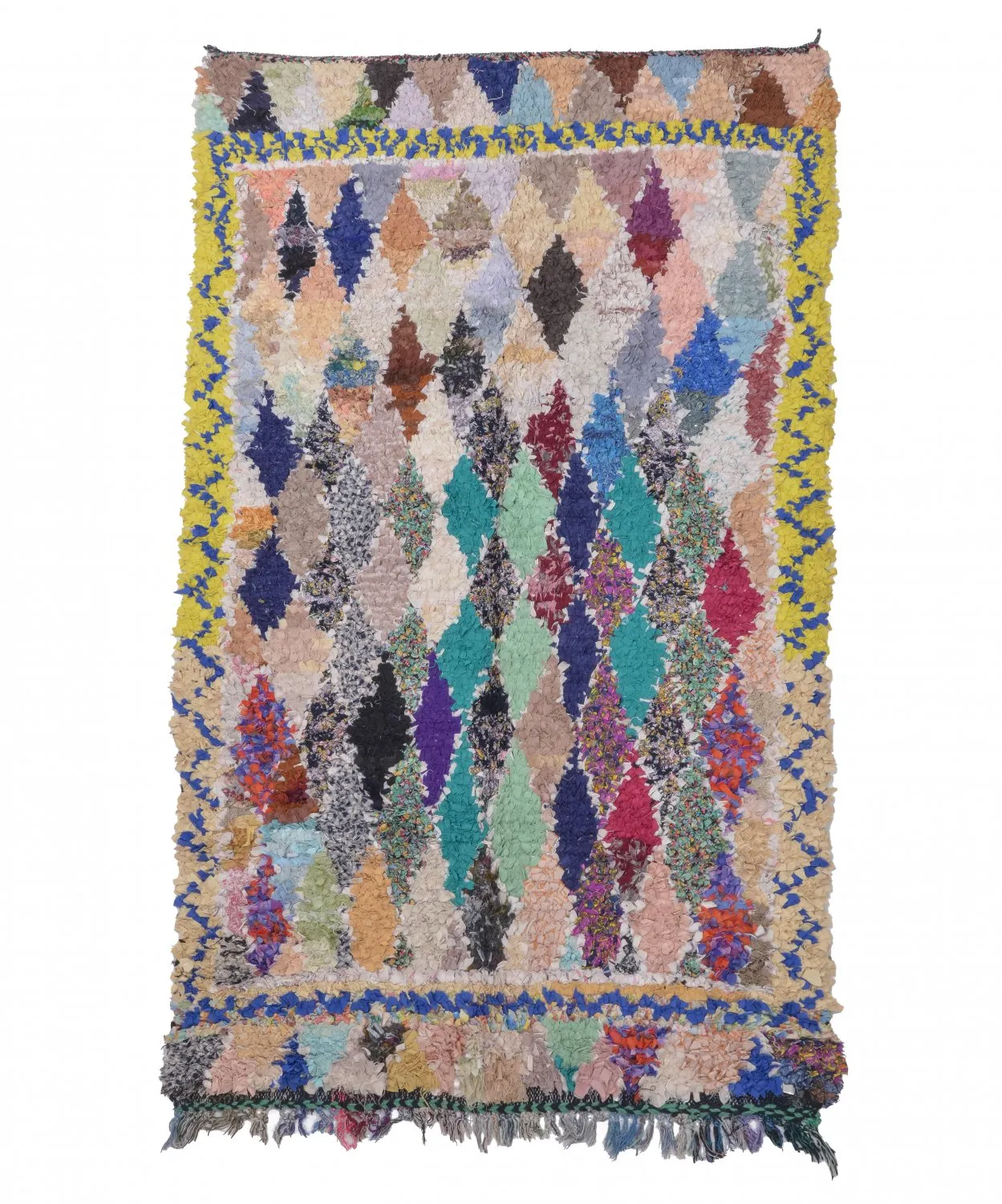 Moroccan Berber rug Boucherouite 225 x 135 cm
