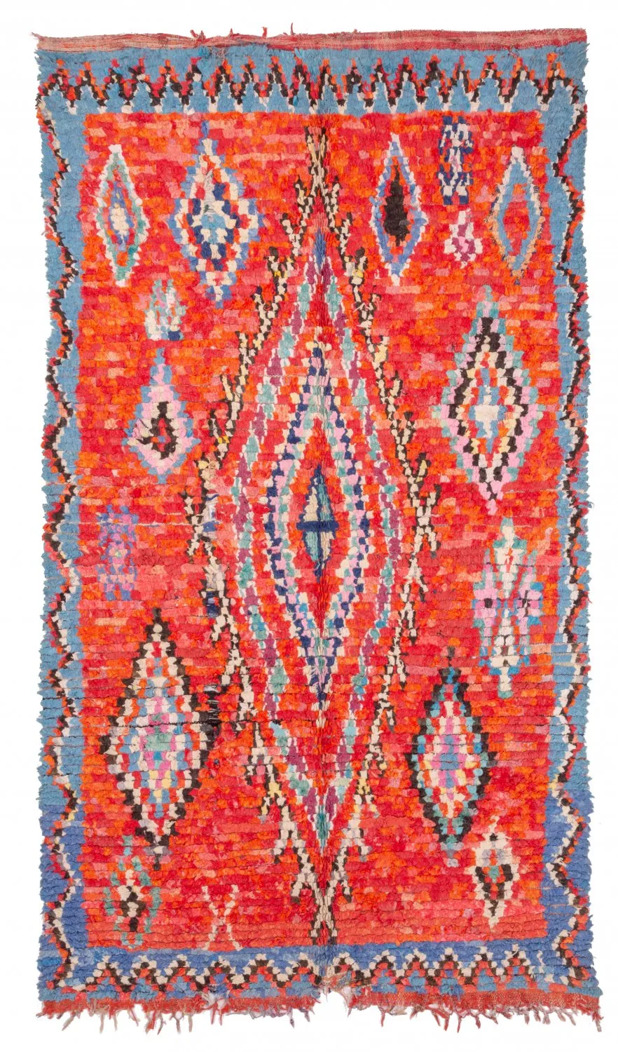 Moroccan Berber rug Boucherouite 265 x 150 cm