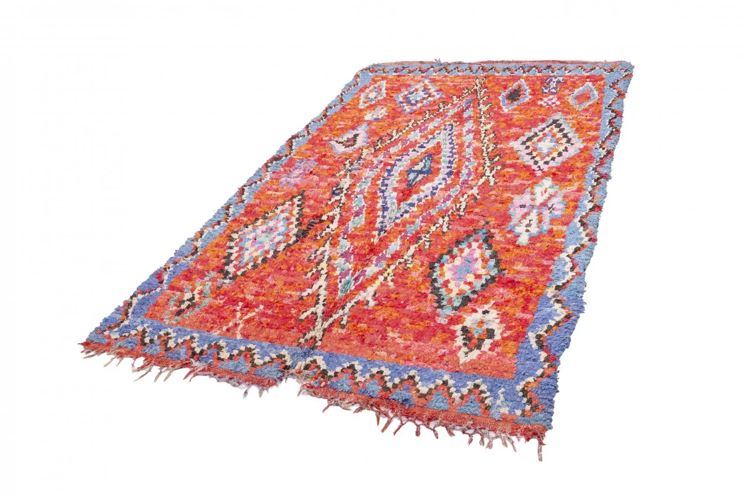 Moroccan Berber rug Boucherouite 265 x 150 cm