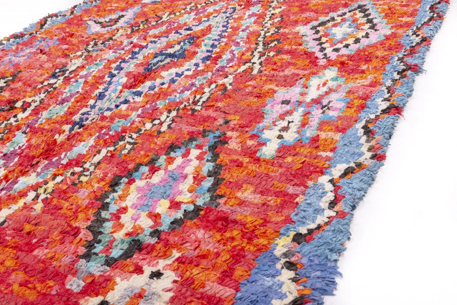 Moroccan Berber rug Boucherouite 265 x 150 cm