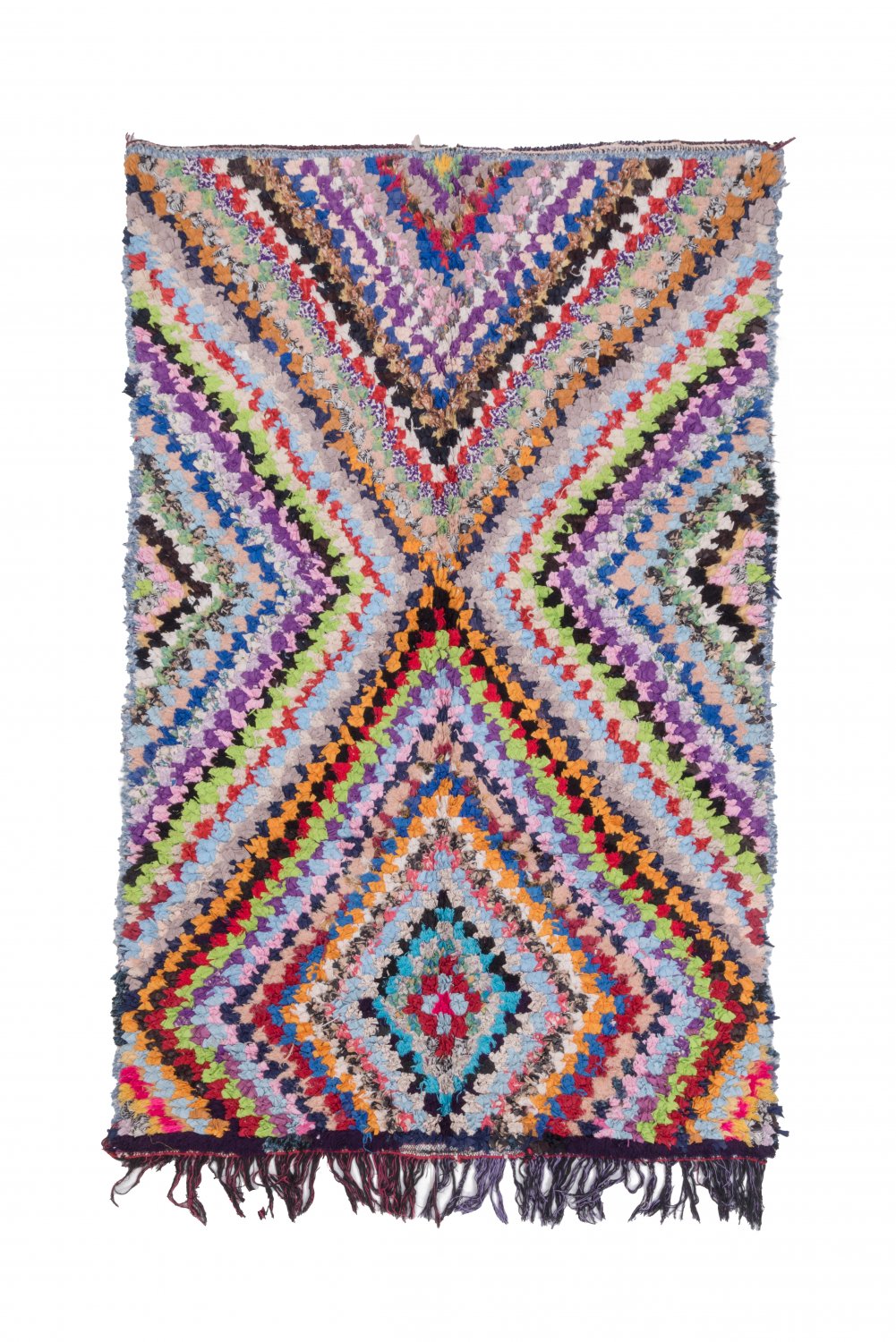 Moroccan Berber rug Boucherouite 225 x 140 cm