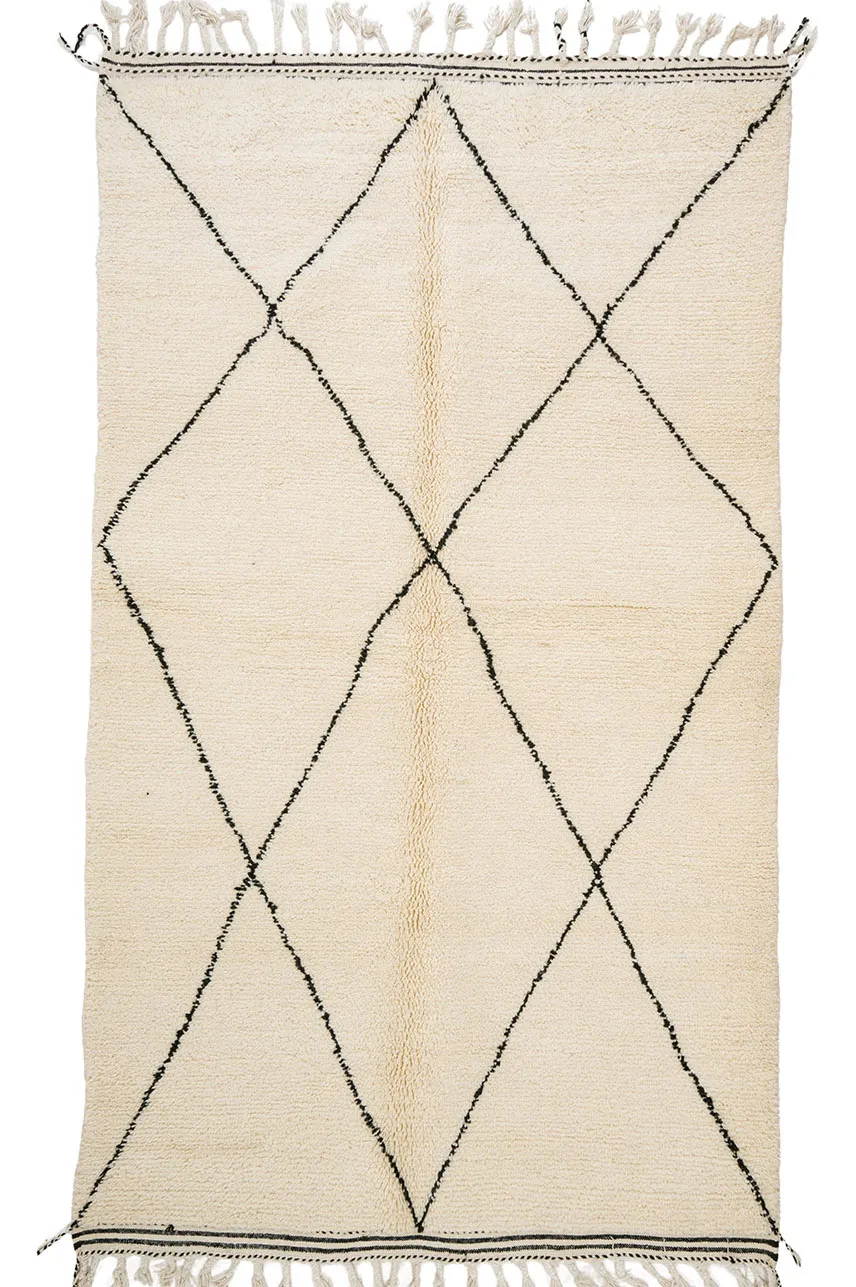 Kilim Moroccan Berber rug Beni Ourain 155 x 270 cm