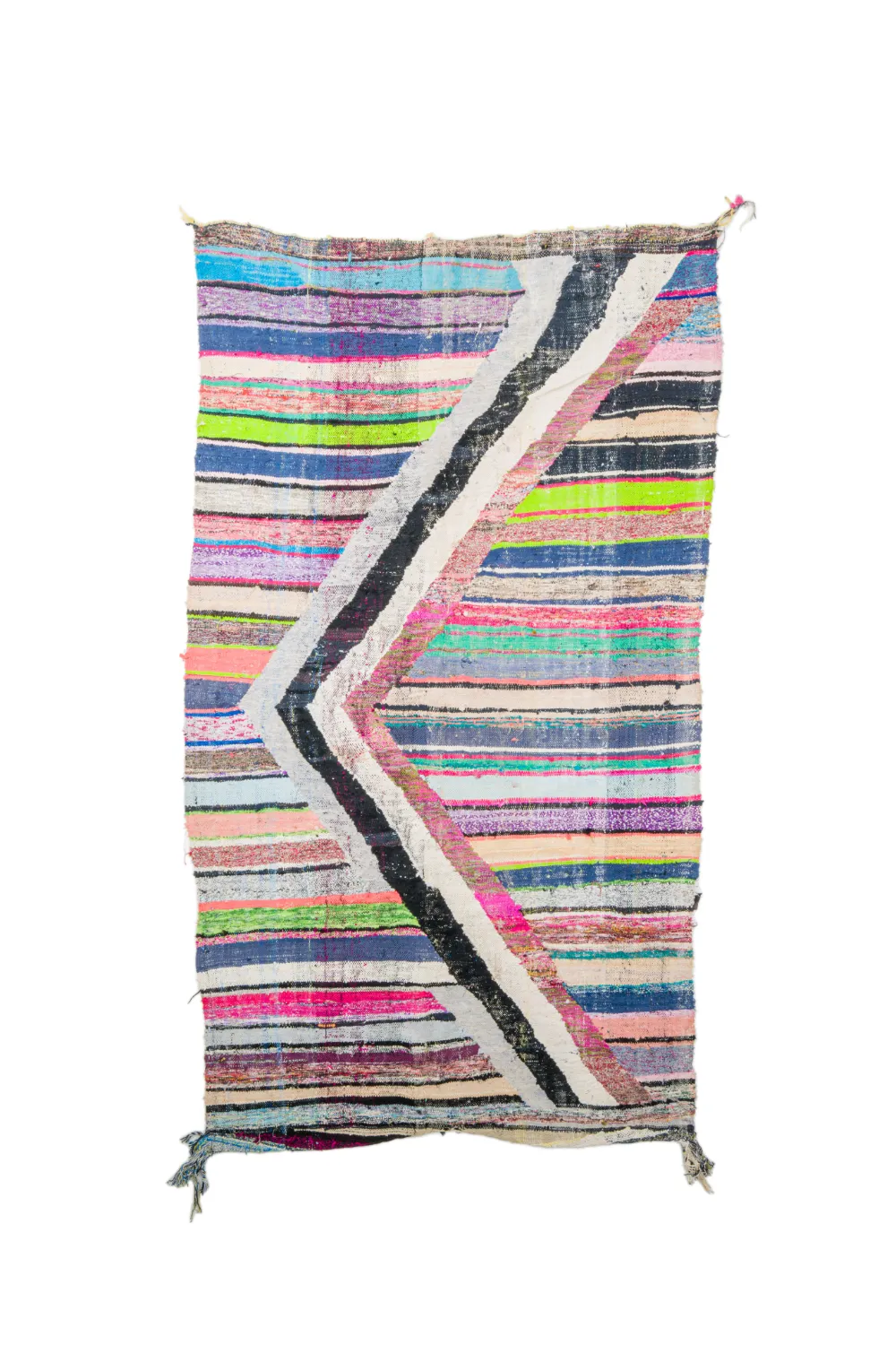 Moroccan Berber rug Boucherouite 135 x 240 cm