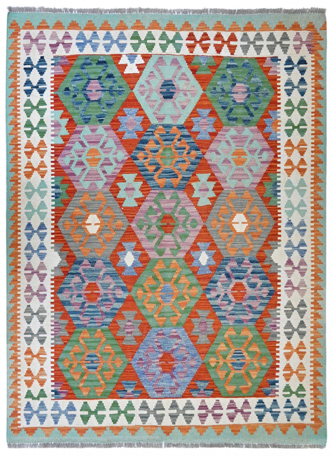 Kilim rug Afghan 194 x 155 cm