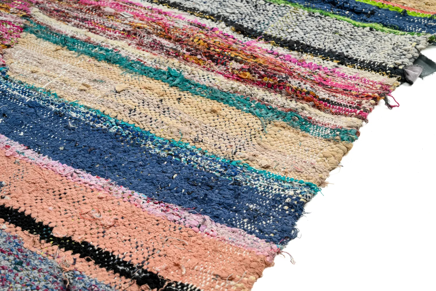 Moroccan Berber rug Boucherouite 135 x 240 cm