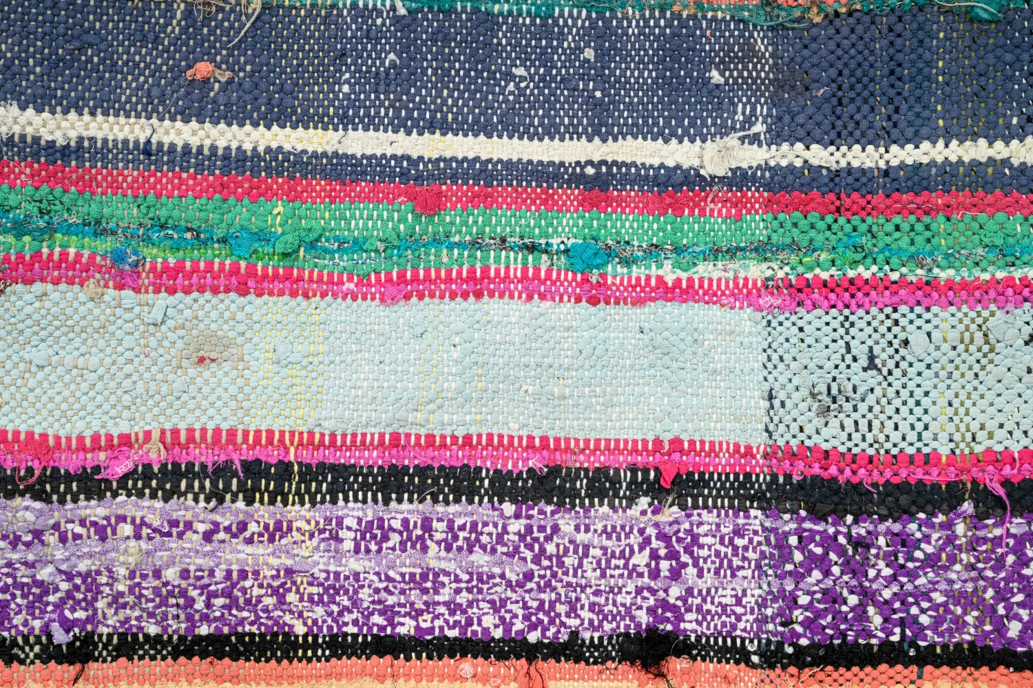 Moroccan Berber rug Boucherouite 135 x 240 cm