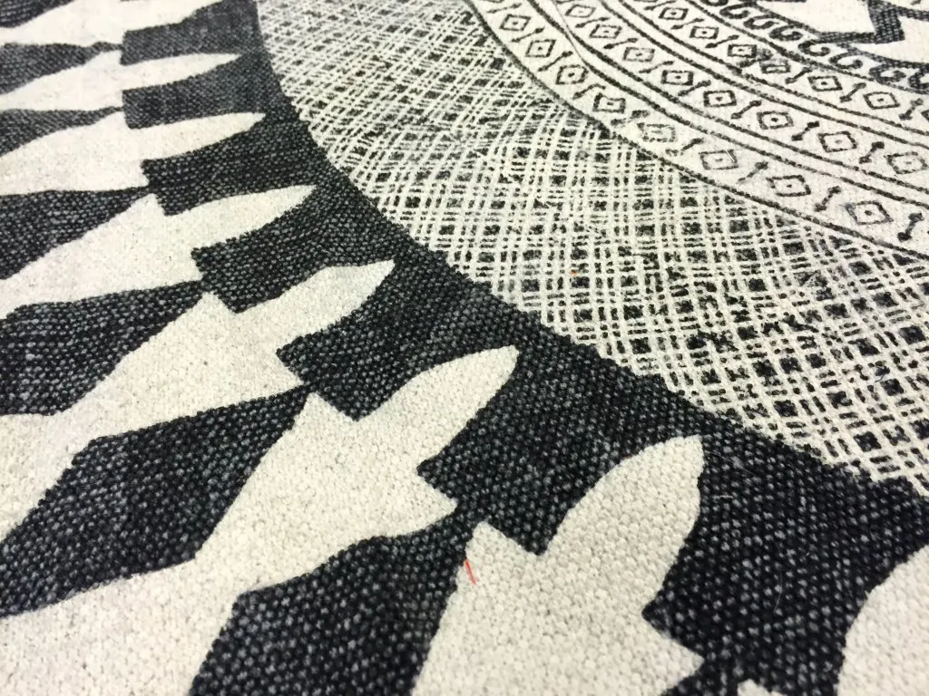 Round rugs - Marrakech (round) (black/grey/white)