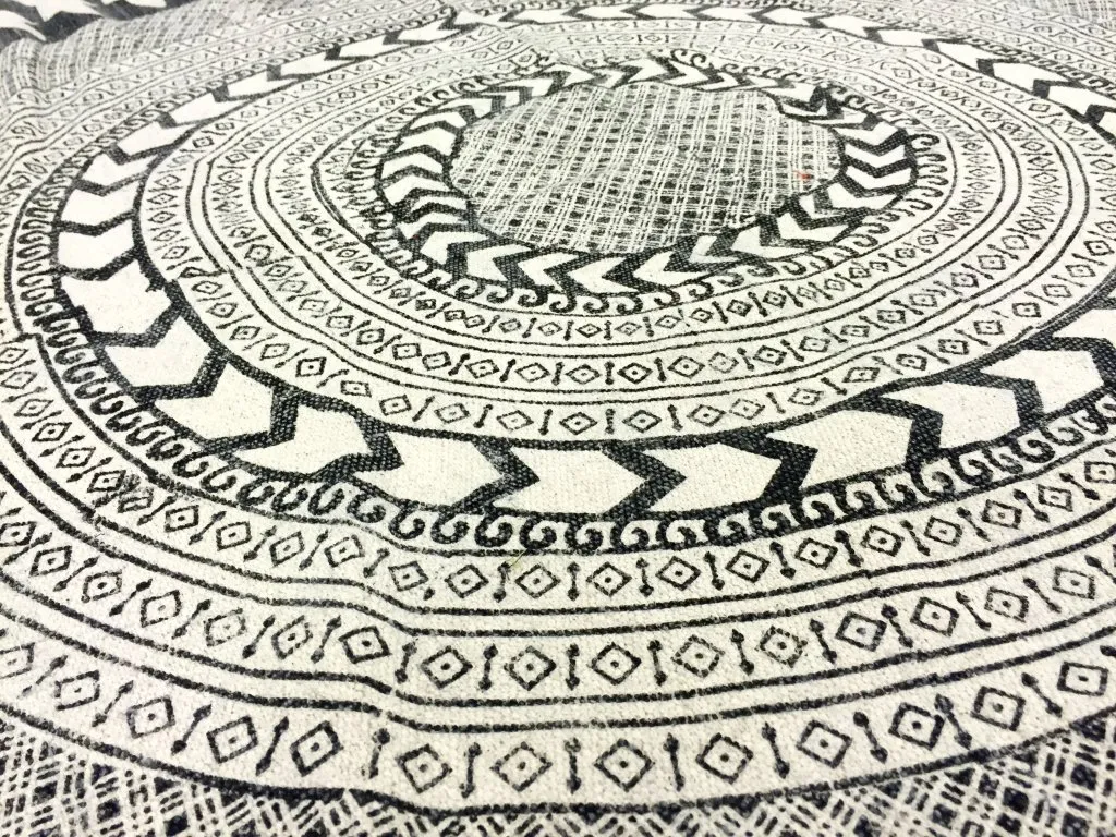Round rugs - Marrakech (round) (black/grey/white)