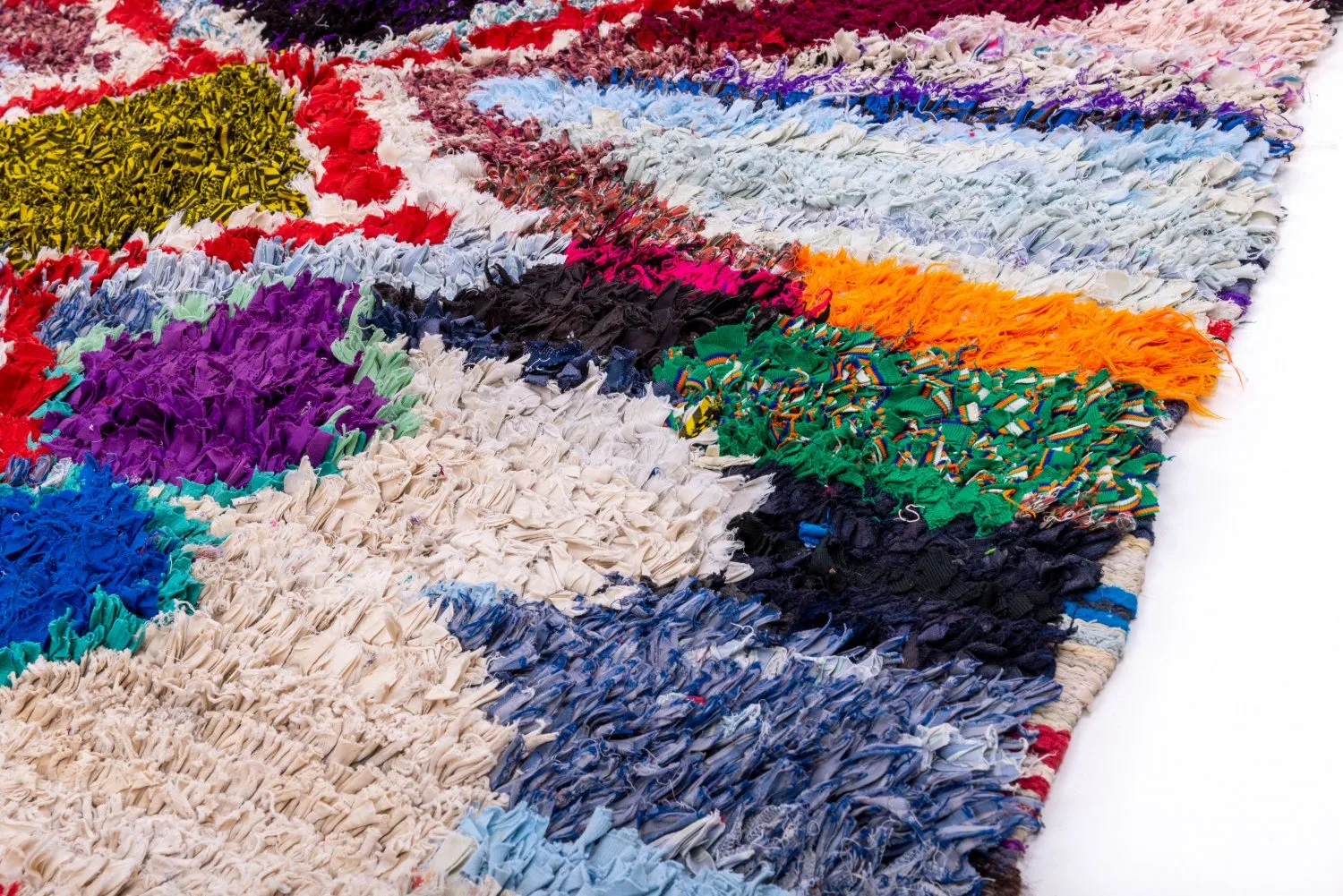 Moroccan Berber rug Boucherouite 245 x 140 cm