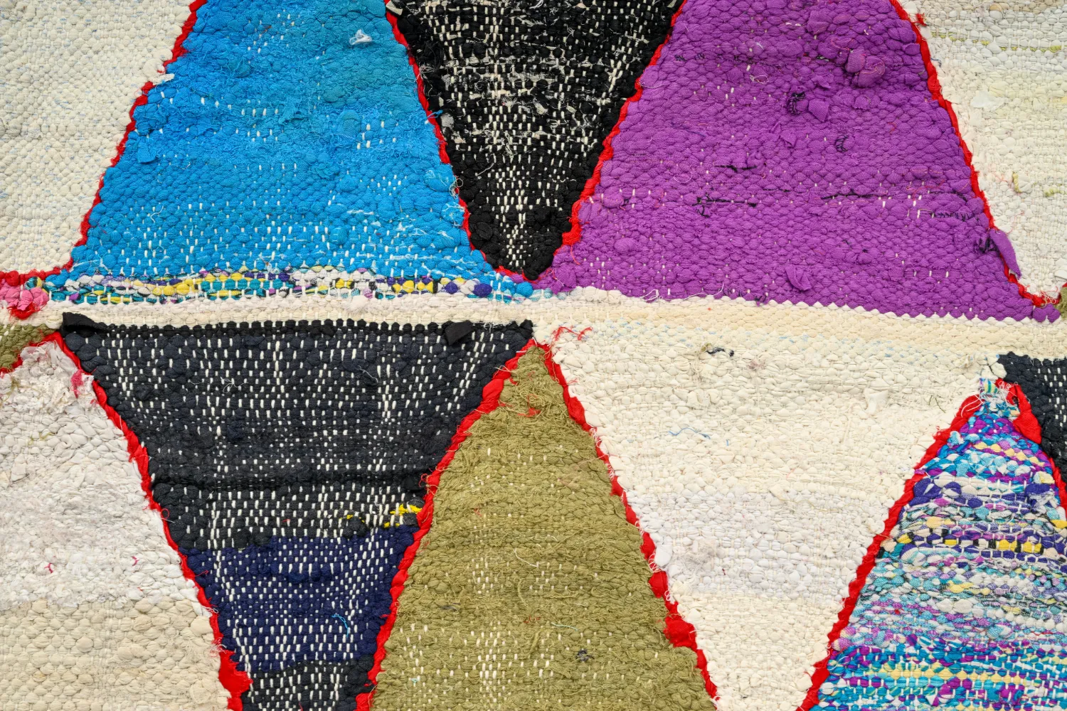 Moroccan Berber rug Boucherouite 135 x 275 cm