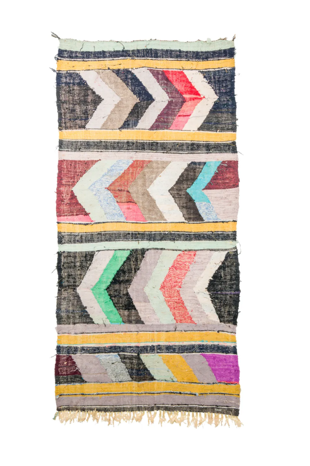 Moroccan Berber rug Boucherouite 130 x 260 cm