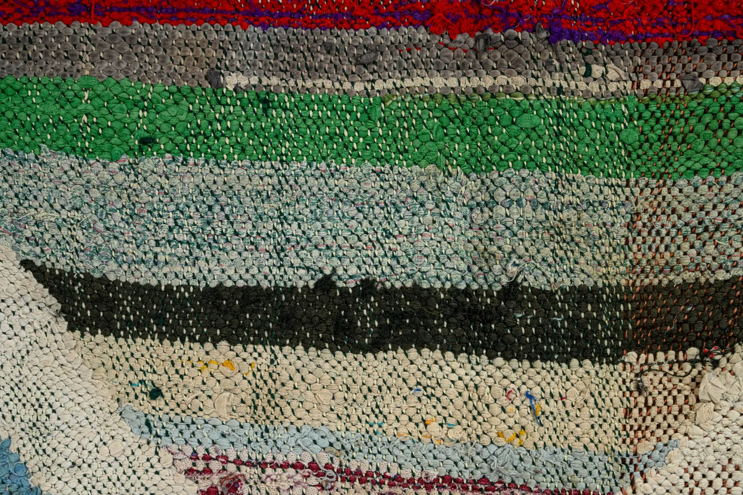 Moroccan Berber rug Boucherouite 145 x 295 cm