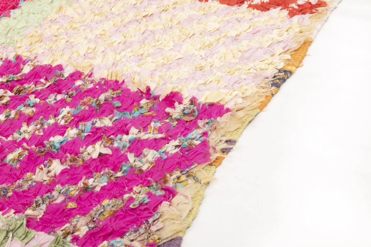Moroccan Berber rug Boucherouite 205 x 100 cm