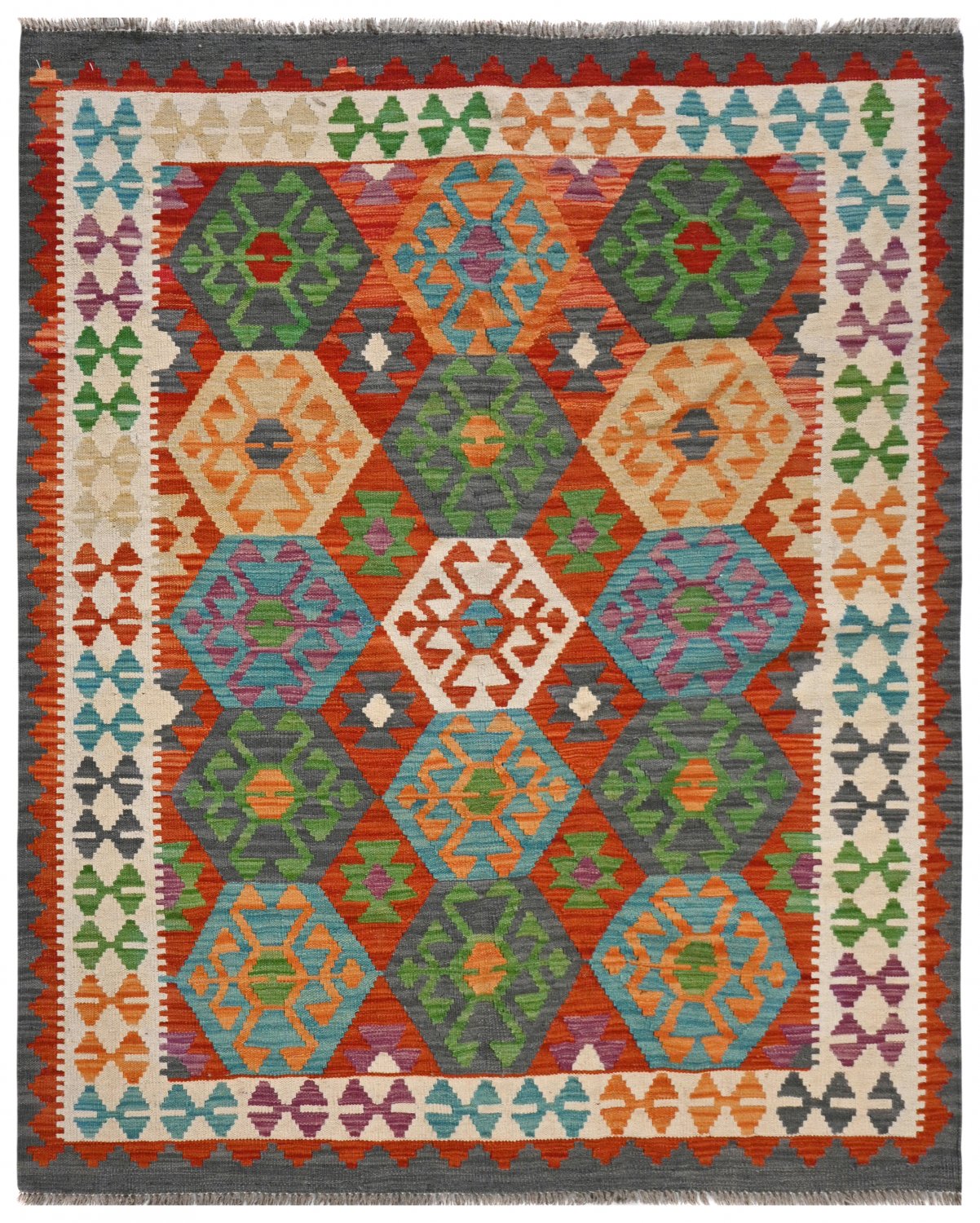 Kilim rug Afghan 193 x 155 cm