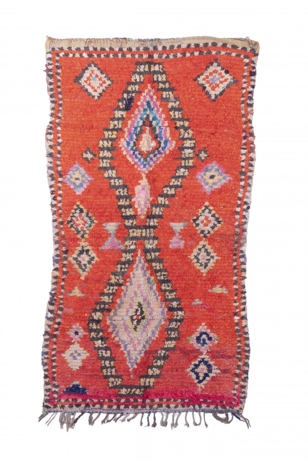 Moroccan Berber rug Boucherouite 250 x 130 cm