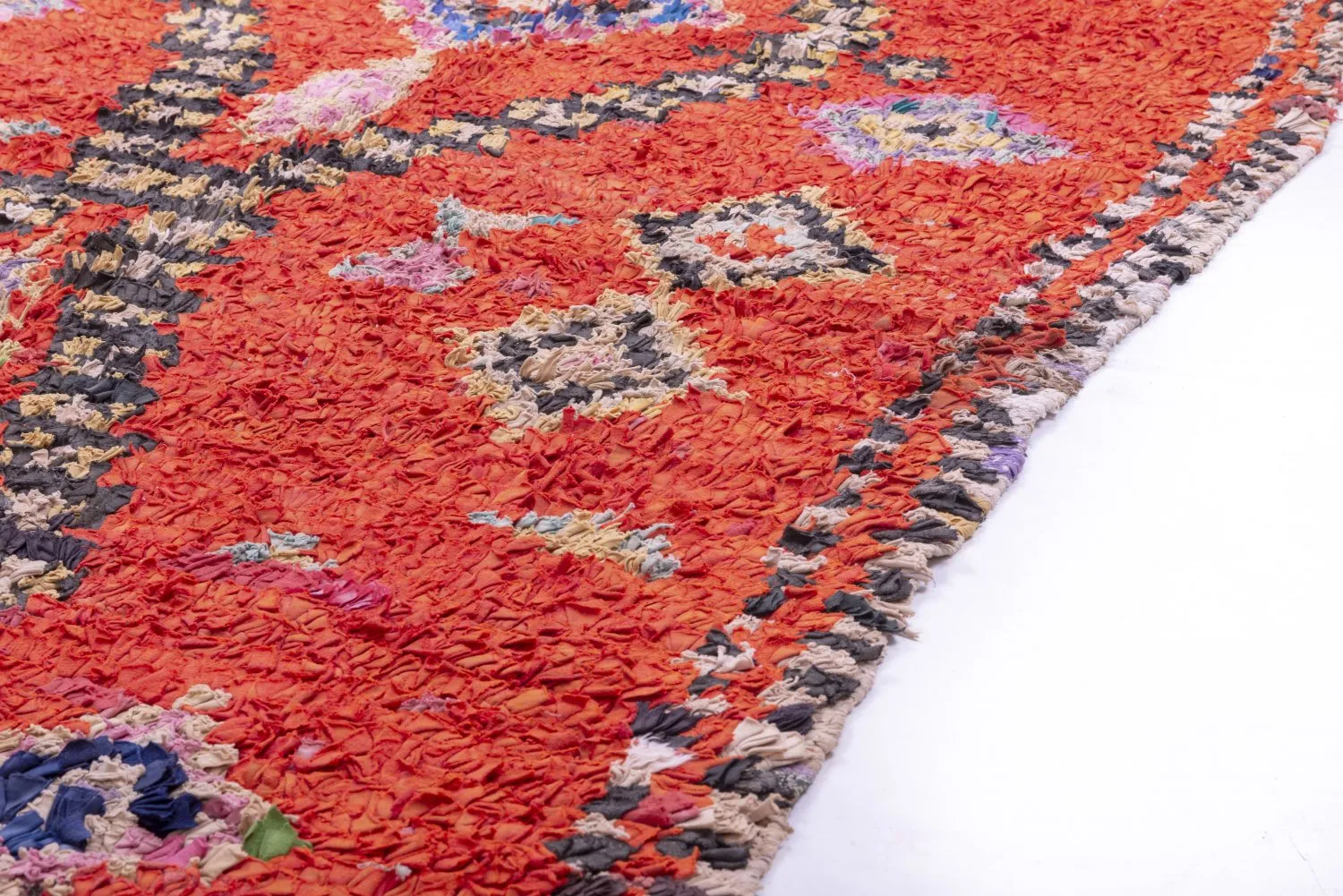 Moroccan Berber rug Boucherouite 250 x 130 cm