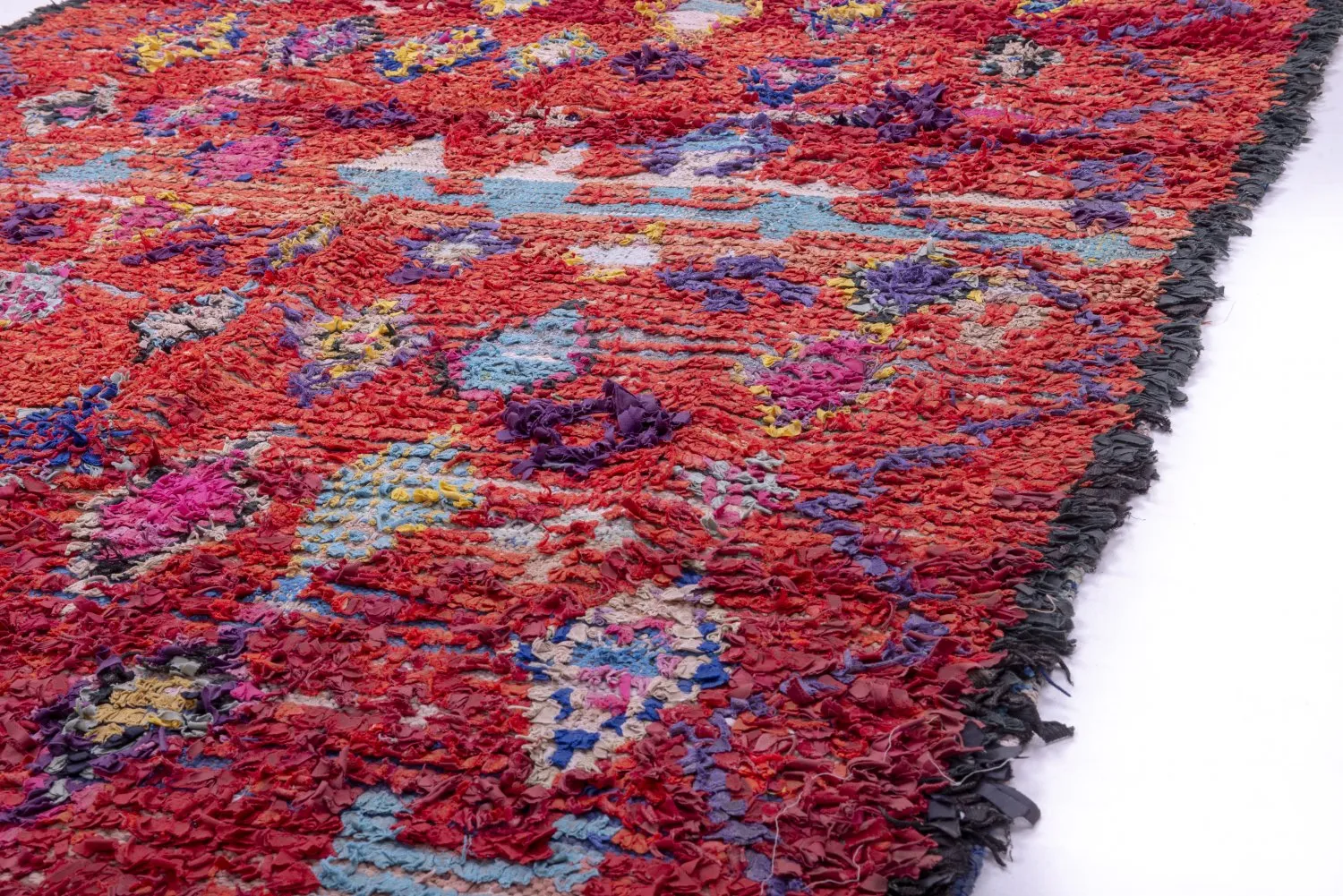 Moroccan Berber rug Boucherouite 215 x 155 cm