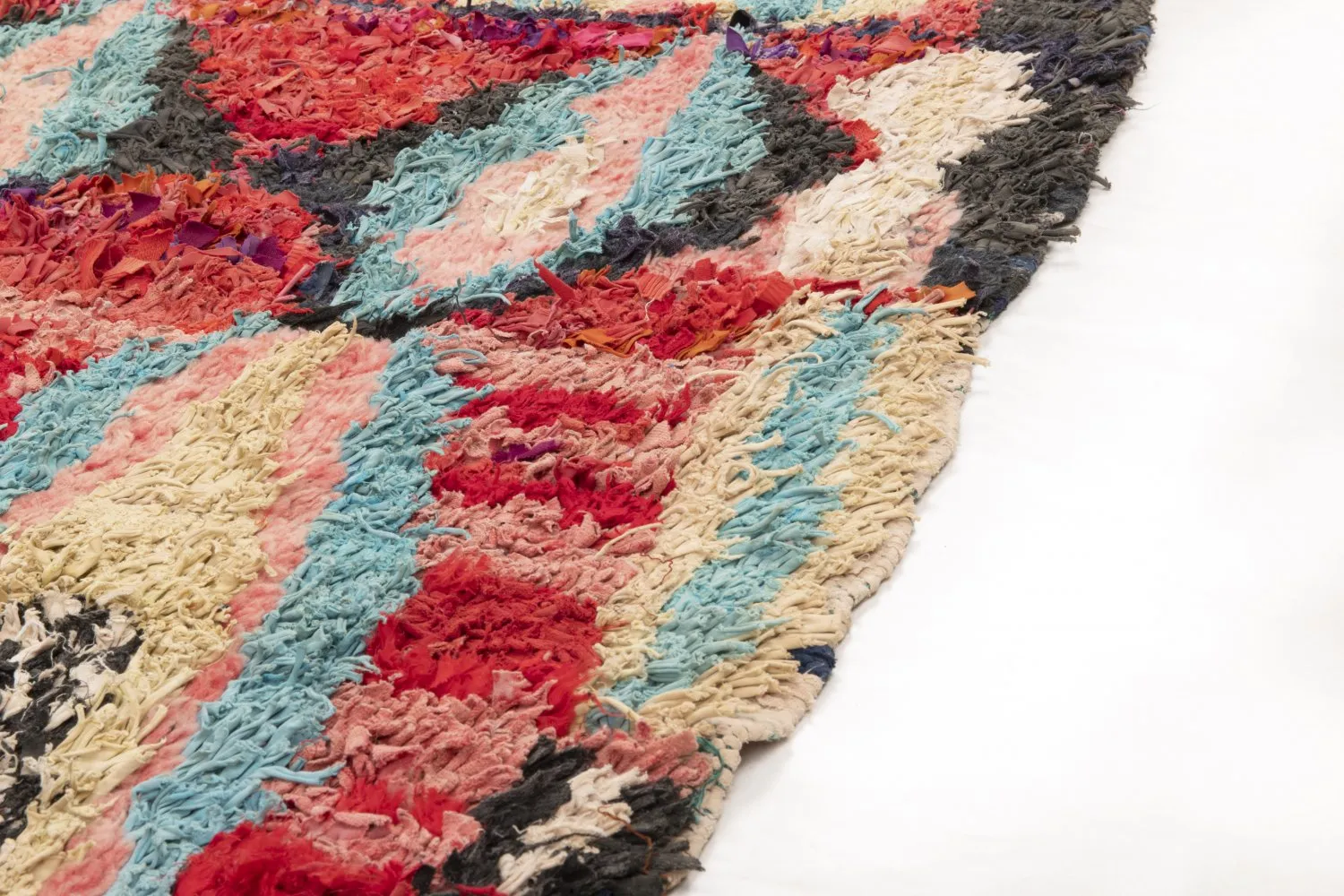 Moroccan Berber rug Boucherouite 235 x 160 cm