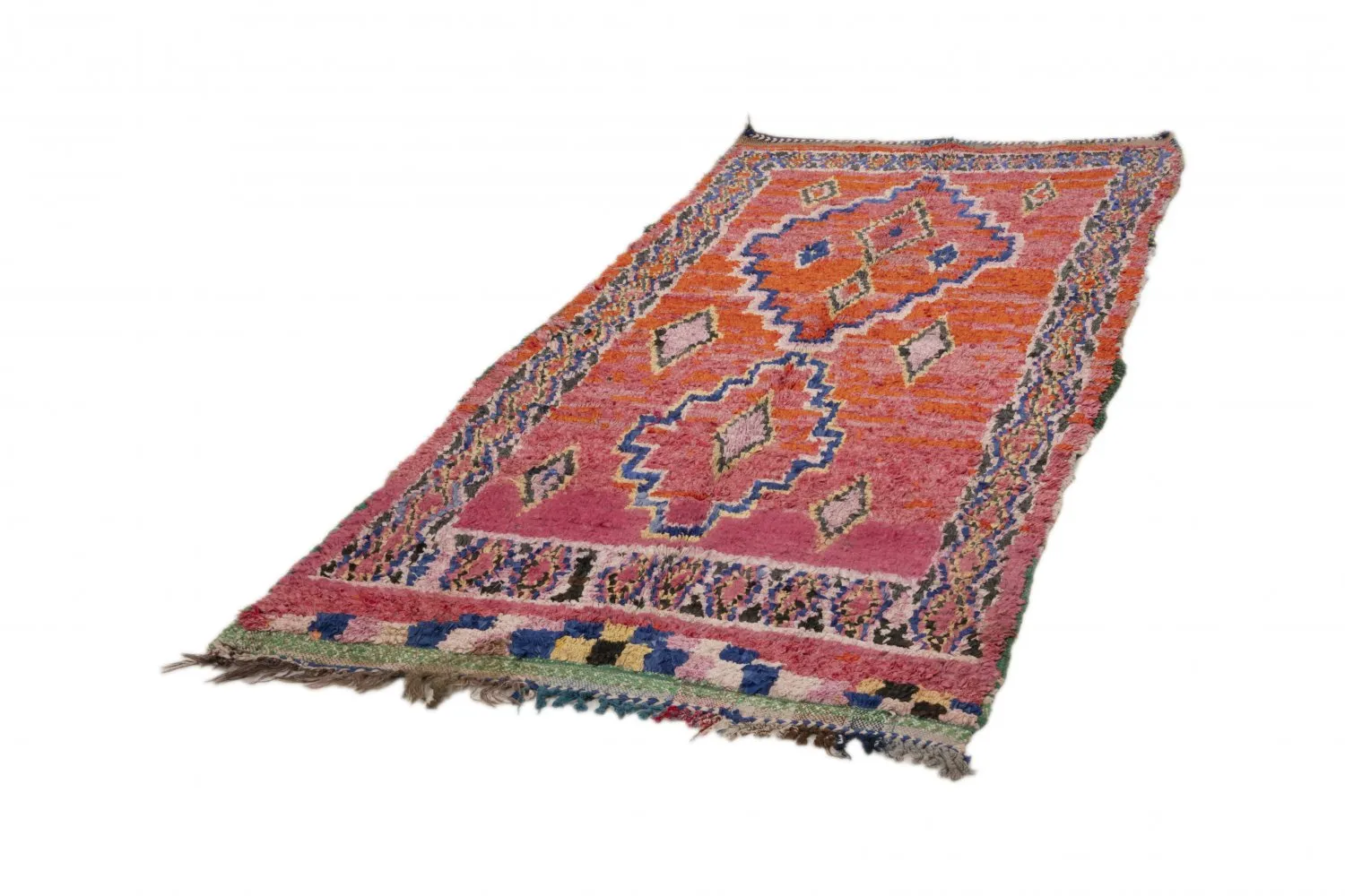 Moroccan Berber rug Boucherouite 275 x 130 cm