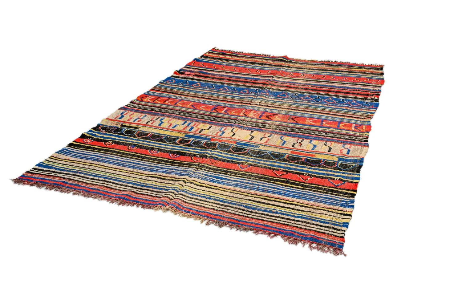 Moroccan Berber rug Boucherouite 165 x 235 cm