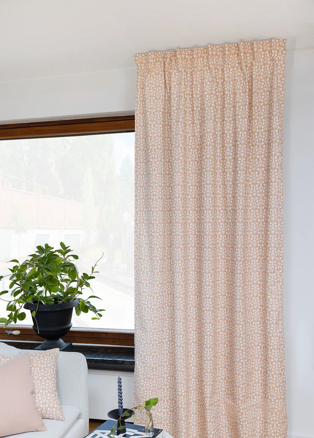 Curtains - Cotton curtain Ella (pink)