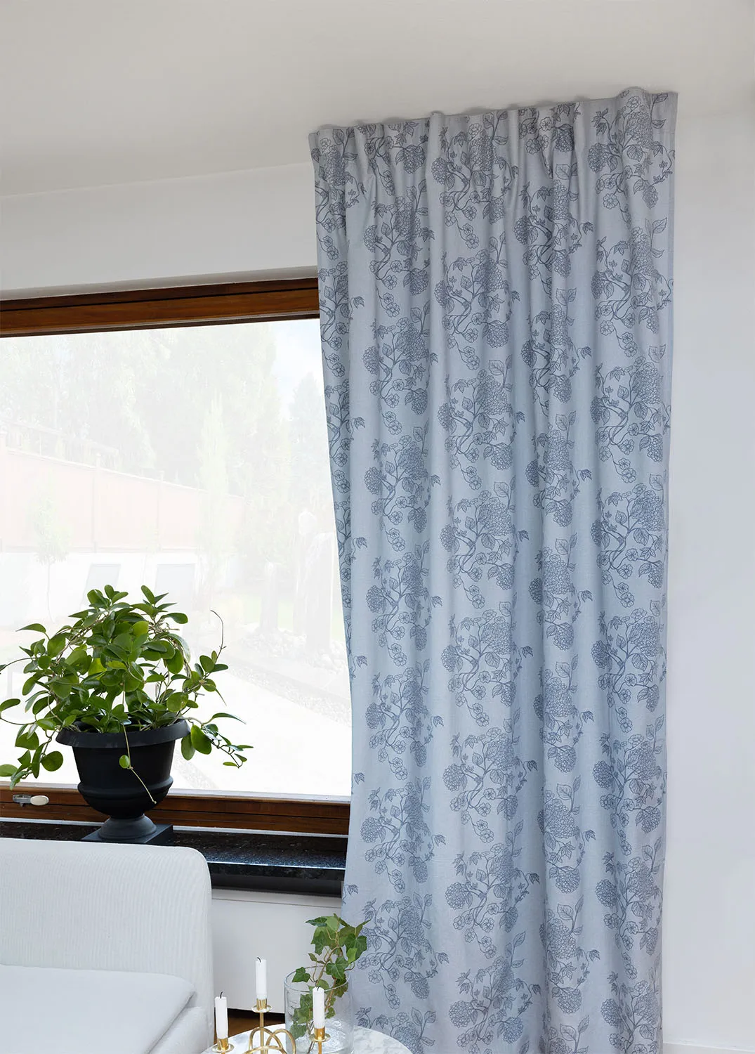 Curtains - Cotton curtain Minna (blue)