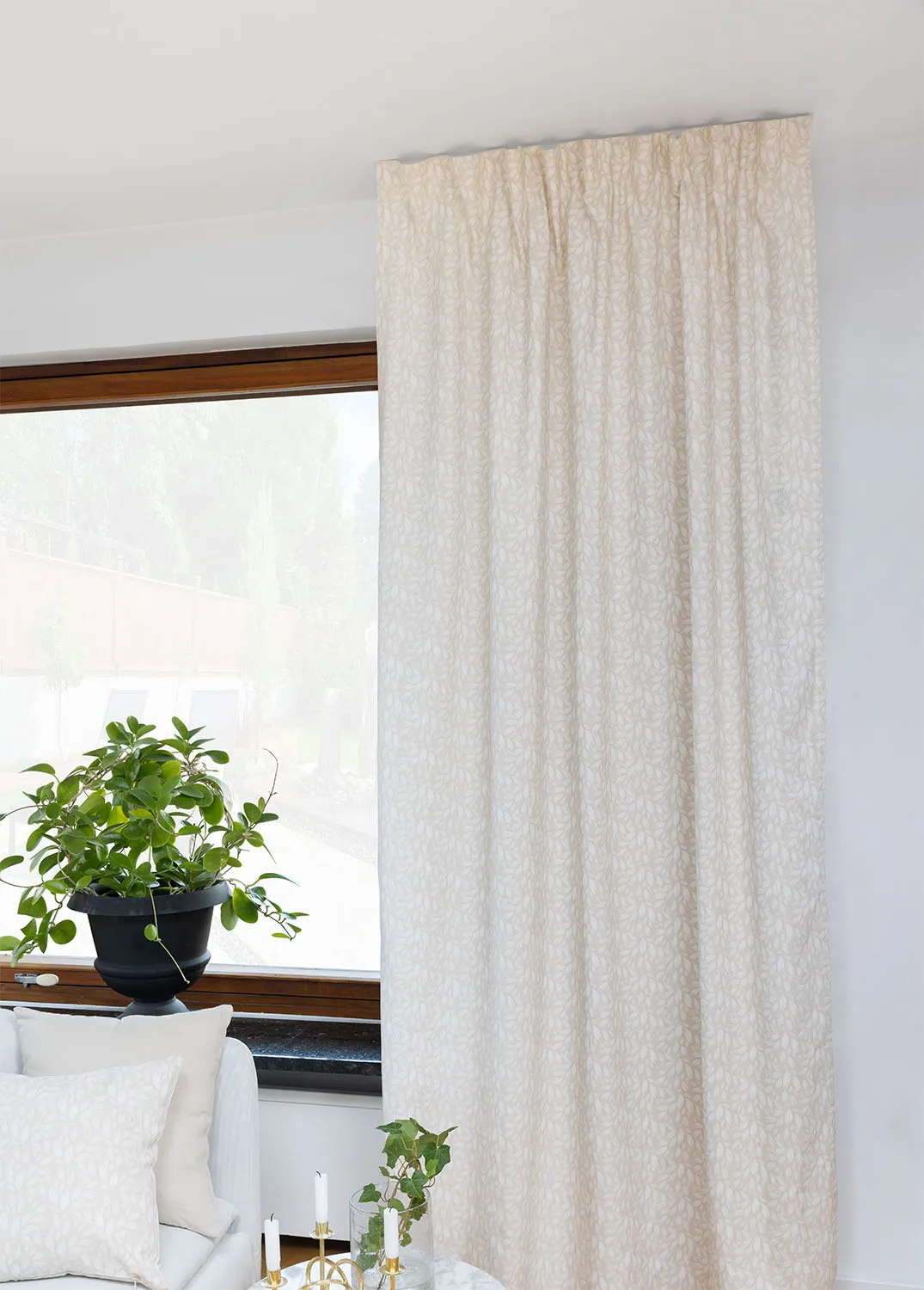 Curtains - Cotton curtain Satu (beige)