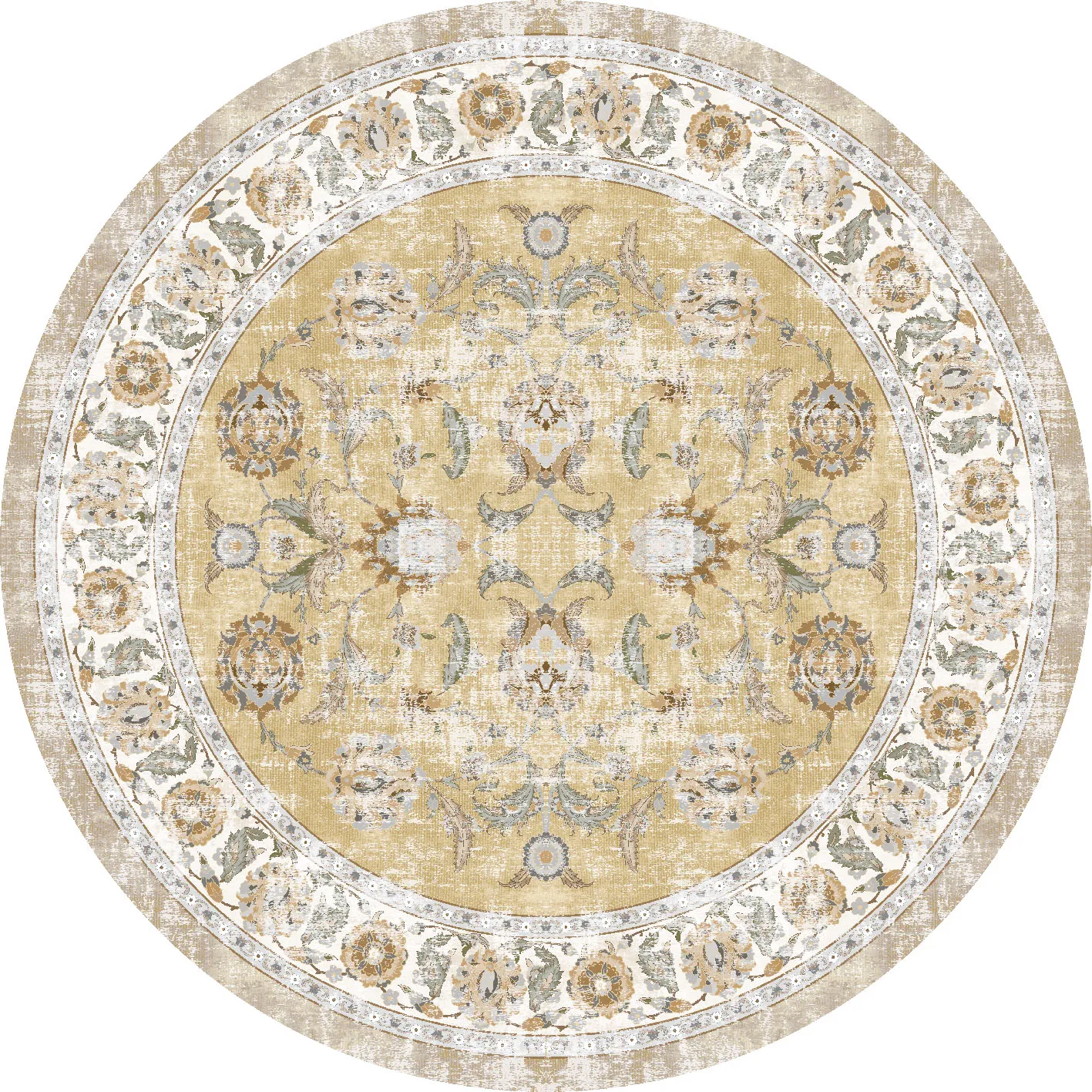 Round rug - Adeleine (ochra)