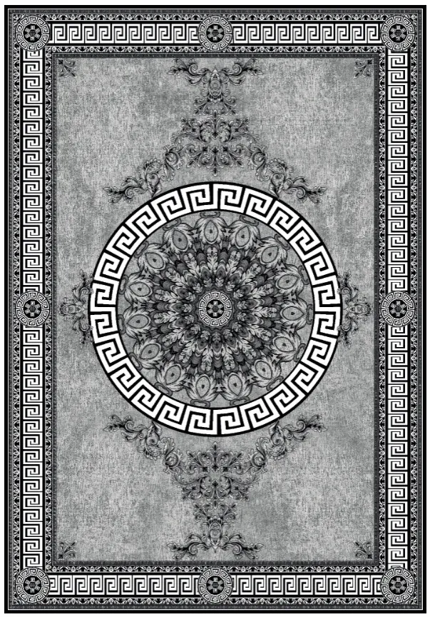 Wilton rug - Amer (black/white)